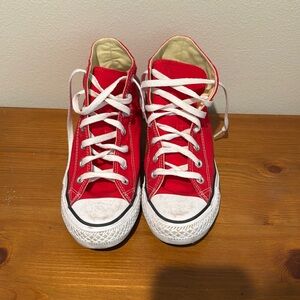 Red converse - very light wear